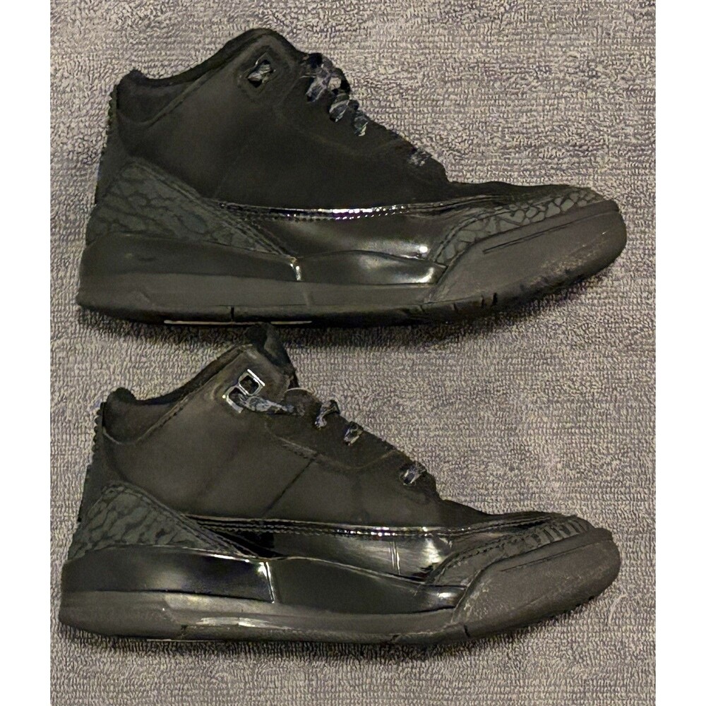Nike Air Jordan 3 PS Black Cat 2024 Kids Size 13C DM0966-001
